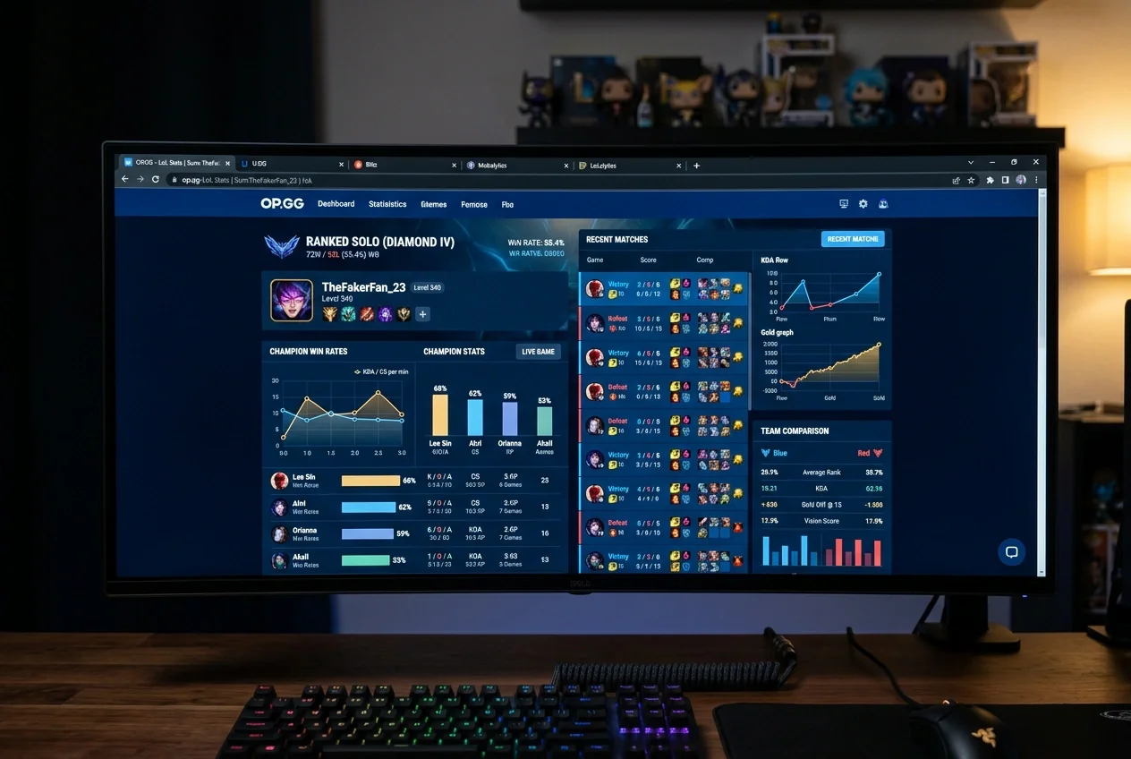 Outils statistiques pour les paris LoL incluant Oracle's Elixir et LoLalytics